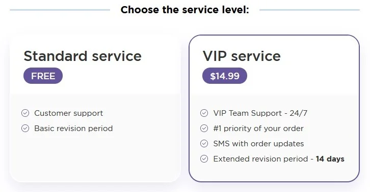 VIP service