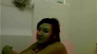 Bella in shower Skyping BF - porn video