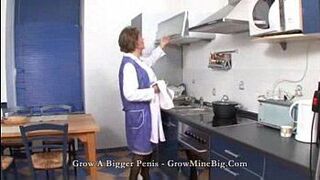 mature fuck in the Kitchen - porn video