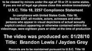 Jayden Grey and Brandon Lewis - porn video