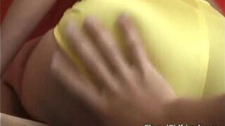 Hot brunette fingers her sweet pussy - porn video