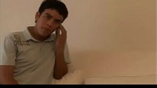 Cute latin twink Ariel jerking his fine gay video - porn video