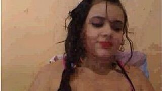 Busty brunette solo - porn video