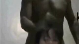 Asian woman takes BBC - porn video