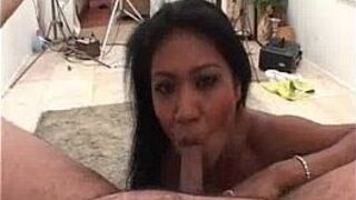 Asian Babe Sucks Small Dicked Fat Guy - porn video