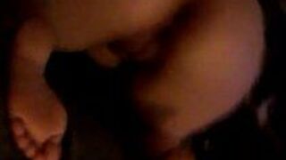 White girl ass and feet arched over - porn video