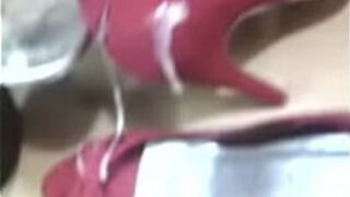 Cum on Heels Shoes GirlFriend - porn video