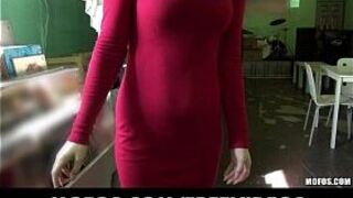 Dirty blonde bombshell toys her juicy pussy to an intense orgasm - porn video